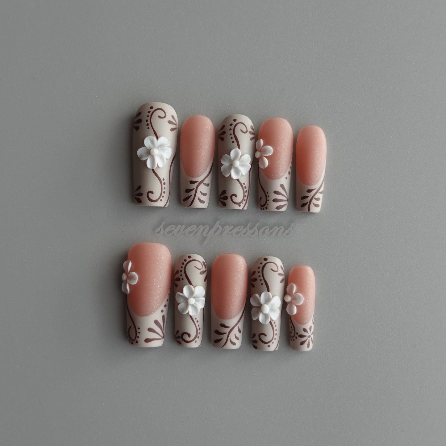 🌿 Latte Blossom Scroll  2512262