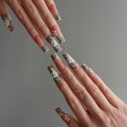 🌿 Latte Blossom Scroll  2512262