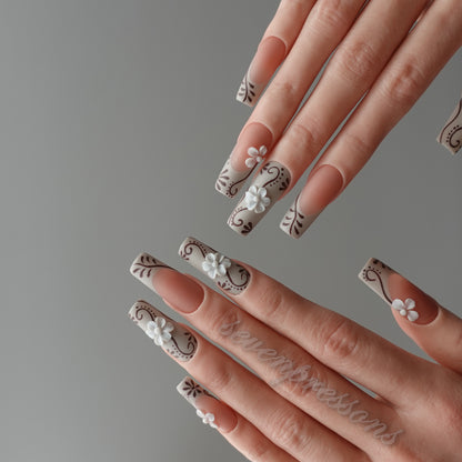 🌿 Latte Blossom Scroll  2512262