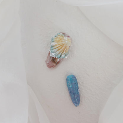 Deep Sea Dreams" Hand Embossed Nails 2504102