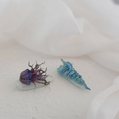 Deep Sea Dreams" Hand Embossed Nails 2504102