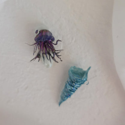 Deep Sea Dreams" Hand Embossed Nails 2504102