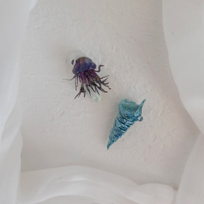 Deep Sea Dreams" Hand Embossed Nails 2504102